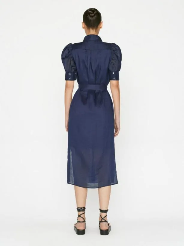 Frame Gillian Midi Dress In Navy Navy Women Dresses and Jumpsuits Frame Gillian Midi Dress In Navy Navy Women Dresses and Jumpsuits