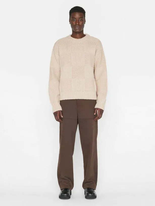 Frame Grid Sweater In Oatmeal Oatmeal Women Tops and Blouses Frame Grid Sweater In Oatmeal Oatmeal Women Tops and Blouses