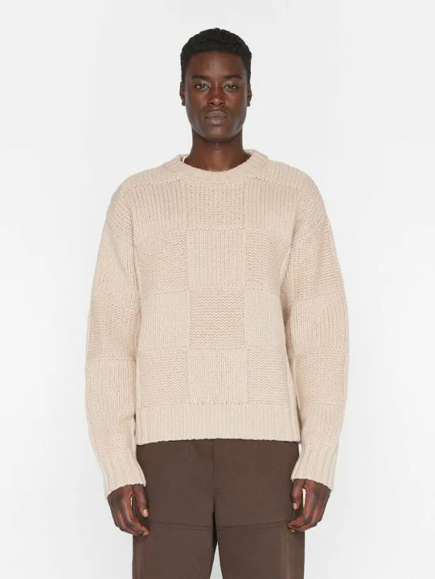Frame Grid Sweater In Oatmeal Oatmeal Women Tops and Blouses Frame Grid Sweater In Oatmeal Oatmeal Women Tops and Blouses