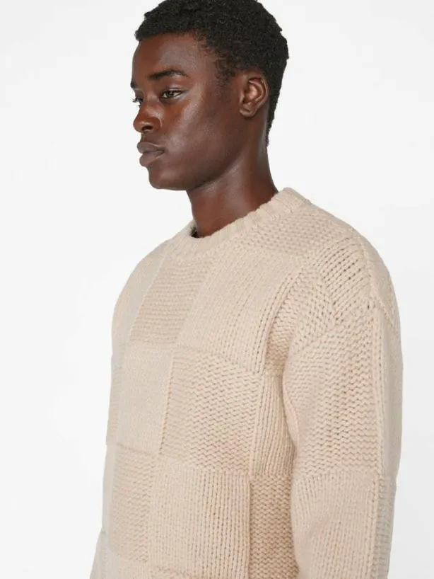 Frame Grid Sweater In Oatmeal Oatmeal Women Tops and Blouses Frame Grid Sweater In Oatmeal Oatmeal Women Tops and Blouses