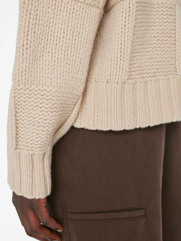 Frame Grid Sweater In Oatmeal Oatmeal Women Tops and Blouses Frame Grid Sweater In Oatmeal Oatmeal Women Tops and Blouses