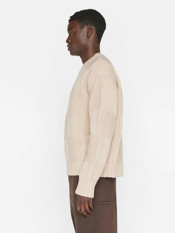 Frame Grid Sweater In Oatmeal Oatmeal Women Tops and Blouses Frame Grid Sweater In Oatmeal Oatmeal Women Tops and Blouses