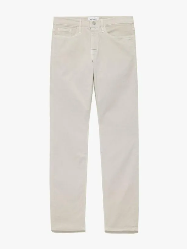 Frame L039Homme Slim Brushed Twill In Milk Beige Milk Beige Men Pants and Shorts