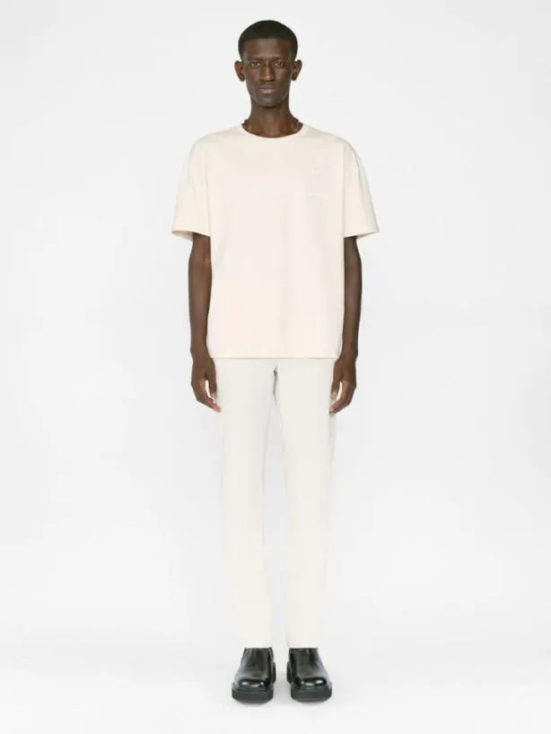 Frame L039Homme Slim Brushed Twill In Milk Beige Milk Beige Men Pants and Shorts Frame L039Homme Slim Brushed Twill In Milk Beige Milk Beige Men Pants and Shorts