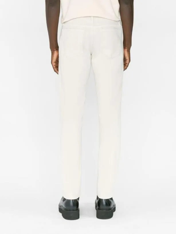 Frame L039Homme Slim Brushed Twill In Milk Beige Milk Beige Men Pants and Shorts Frame L039Homme Slim Brushed Twill In Milk Beige Milk Beige Men Pants and Shorts