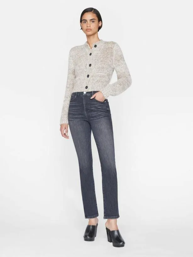 Frame Marl Cardi Sweater In Oatmeal Heather Multi Oatmeal Heather Multi Women Sweaters