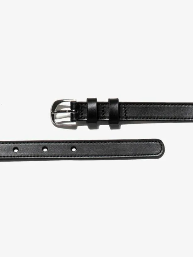 Frame Petit Twist Buckle Belt In Noir Noir Women Accessories