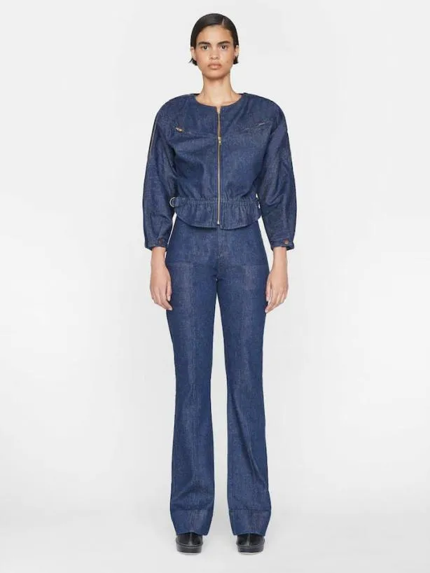 Frame Slouchy Zip Up Jacket In Rinse Rinse Women Jackets and Coats Frame Slouchy Zip Up Jacket In Rinse Rinse Women Jackets and Coats
