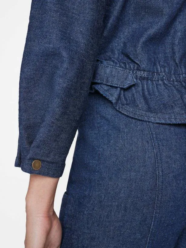 Frame Slouchy Zip Up Jacket In Rinse Rinse Women Jackets and Coats Frame Slouchy Zip Up Jacket In Rinse Rinse Women Jackets and Coats