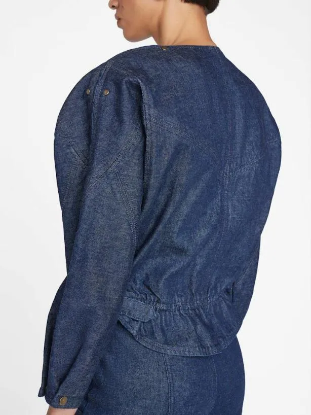 Frame Slouchy Zip Up Jacket In Rinse Rinse Women Jackets and Coats Frame Slouchy Zip Up Jacket In Rinse Rinse Women Jackets and Coats