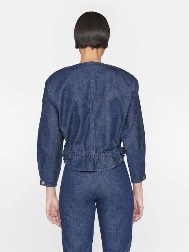 Frame Slouchy Zip Up Jacket In Rinse Rinse Women Jackets and Coats Frame Slouchy Zip Up Jacket In Rinse Rinse Women Jackets and Coats
