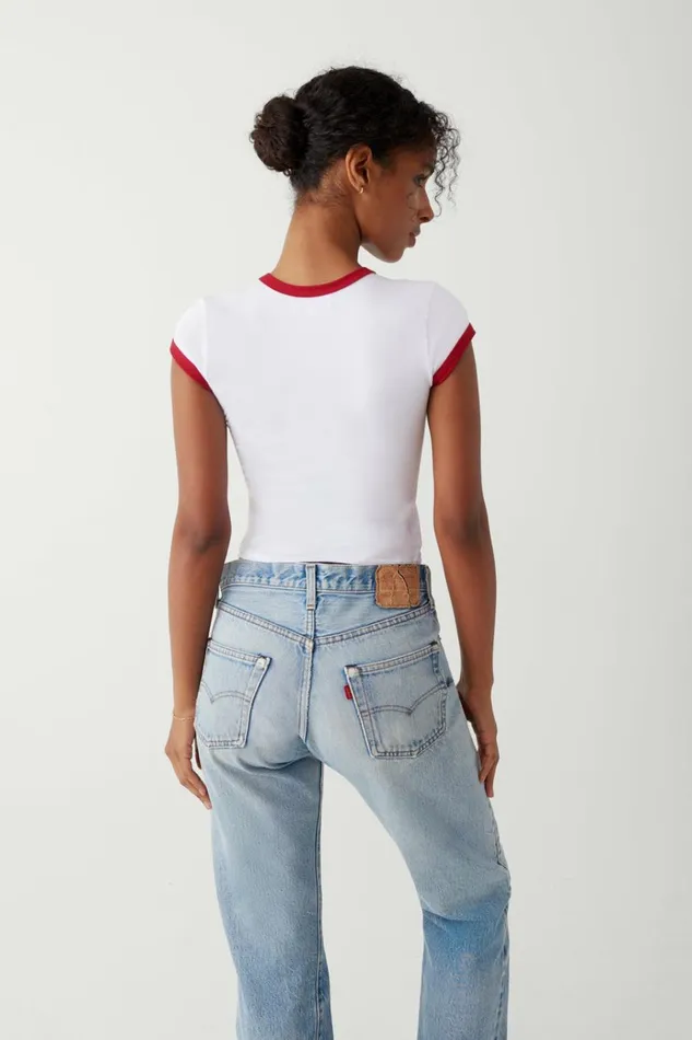 Frankies Bikinis Archie Cotton Tee In Your Dreams Women Tops