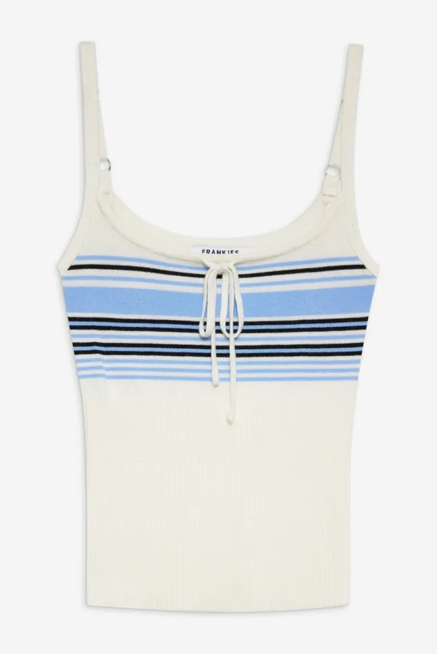 Frankies Bikinis Barrymore Knit Tank Top Hampton Stripe Women Matching Sets