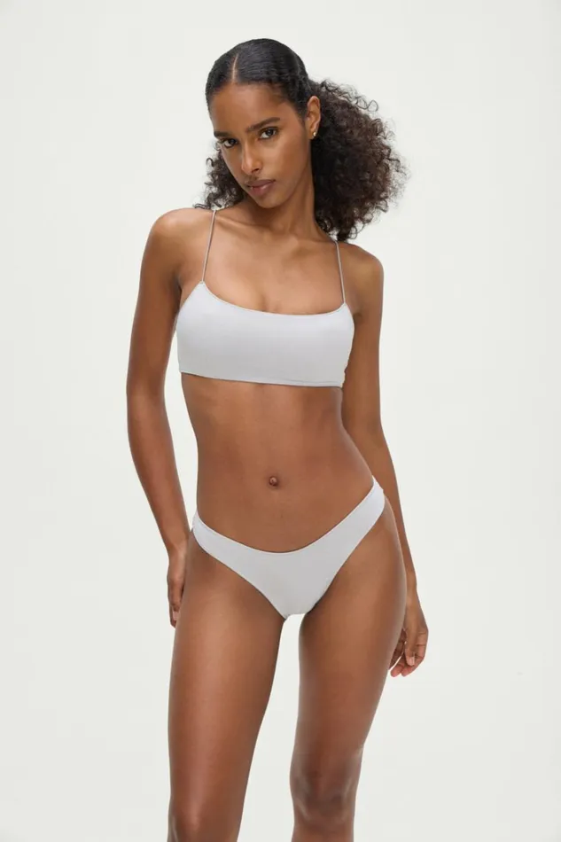 Frankies Bikinis Dove Bikini Bottom Heather Grey Women Bottoms