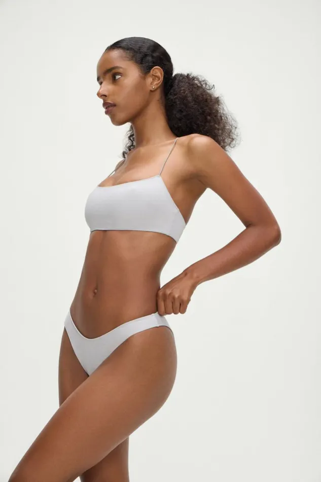 Frankies Bikinis Dove Bikini Bottom Heather Grey Women Bottoms