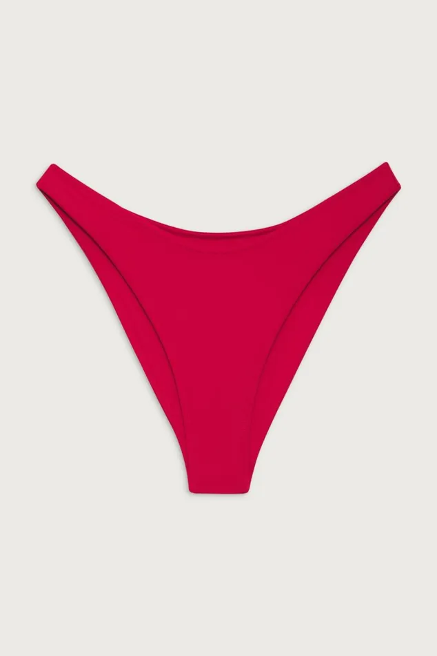 Frankies Bikinis Dove Classic Bikini Bottom True Red Women Forever Collection