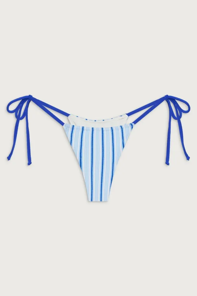 Frankies Bikinis X DJERF AVENUE Divine Skimpy Bikini Bottom Seaside Stripe Women Bottoms