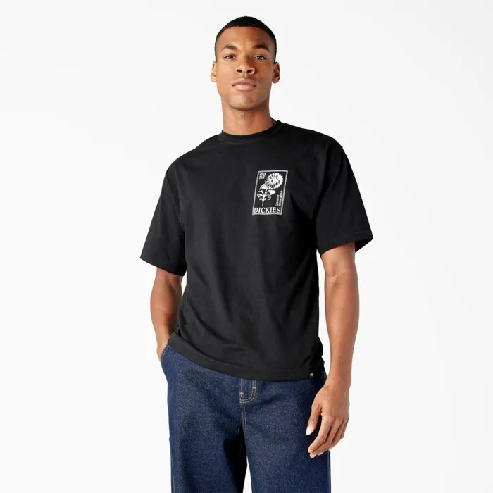 Garden Plain Graphic TShirt Black Black kbk Men Dickies TShirts Garden Plain Graphic TShirt Black Black kbk Men Dickies TShirts