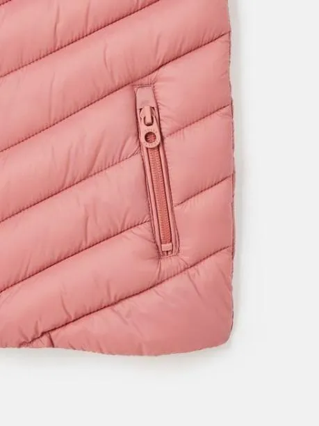 Gilets Girls Joules Pink Showerproof Quilted Gilet