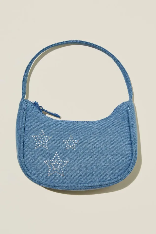 Girls Bags and Backpacks Cotton On Kristy Shoulder Bag Denim