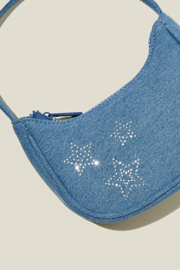 Girls Bags and Backpacks Cotton On Kristy Shoulder Bag Denim