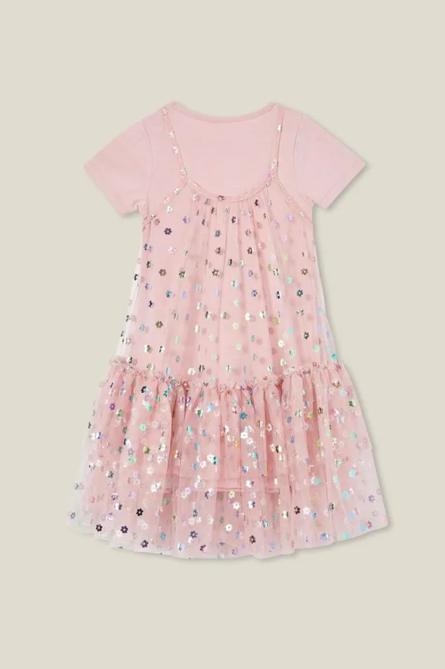 Girls Dresses Cotton On Kristen Dress Up Dress Dusty Pinkflowers Girls Dresses Cotton On Kristen Dress Up Dress Dusty Pinkflowers
