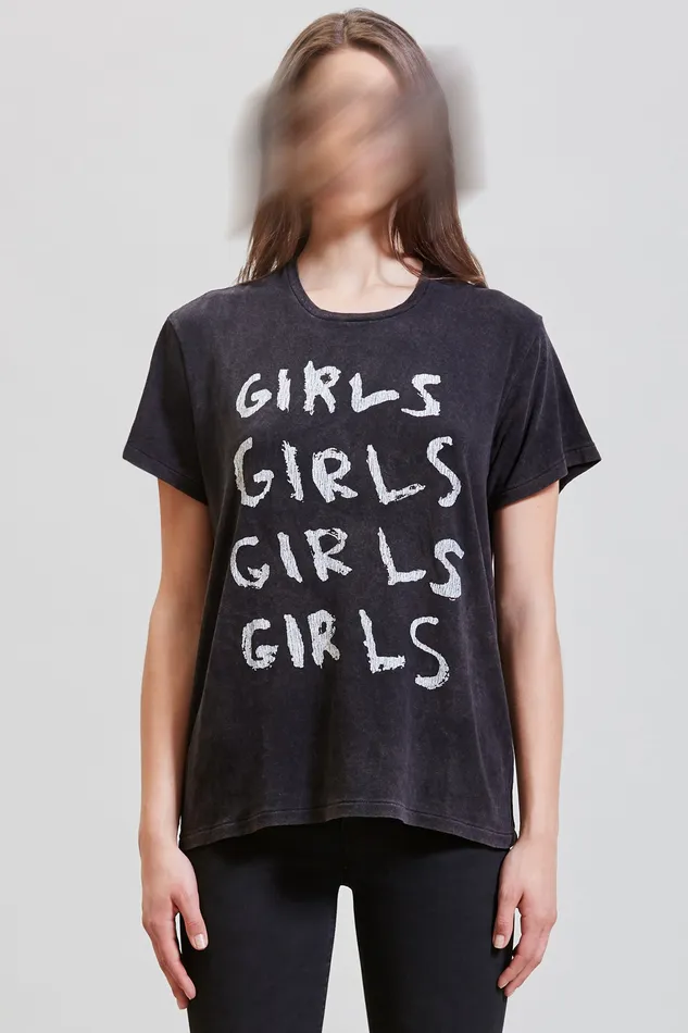 Girls Girls Boy TShirt 8211 Acid Black TShirts R13 Women