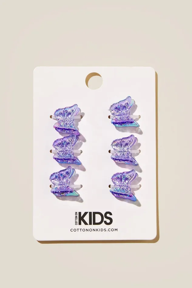 Girls Hair Accessories Cotton On Claudette Claw Clips Lilac Dropiridescent Butterflies Girls Hair Accessories Cotton On Claudette Claw Clips Lilac Dropiridescent Butterflies