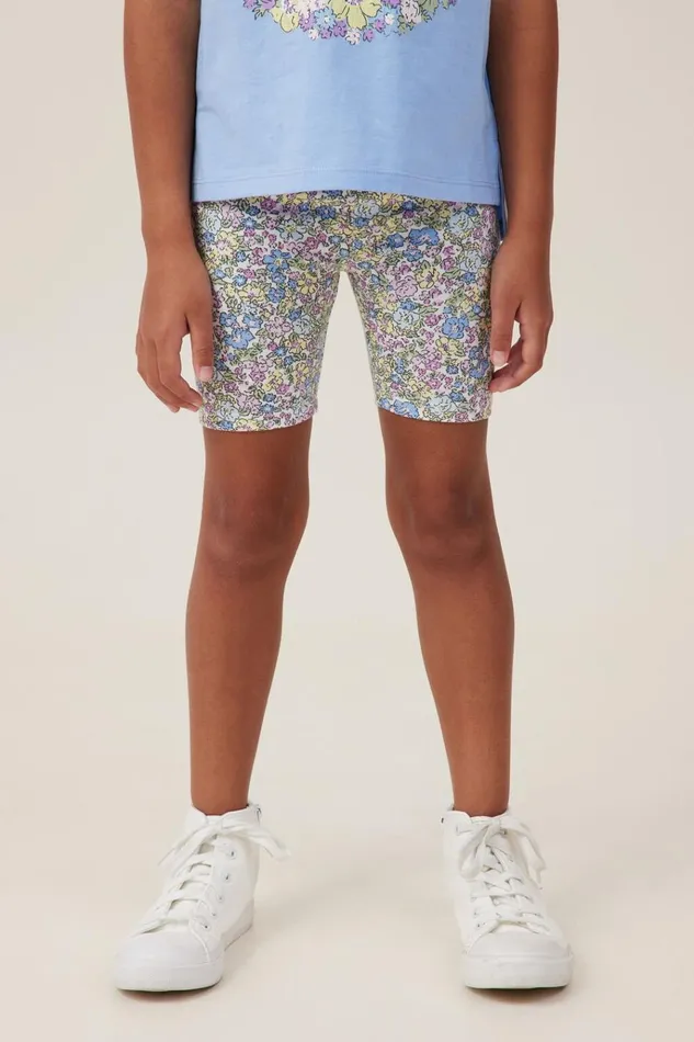 Girls Shorts Skirts and Playsuits Cotton On Hailey Bike Short Vanillamiddleton Floral