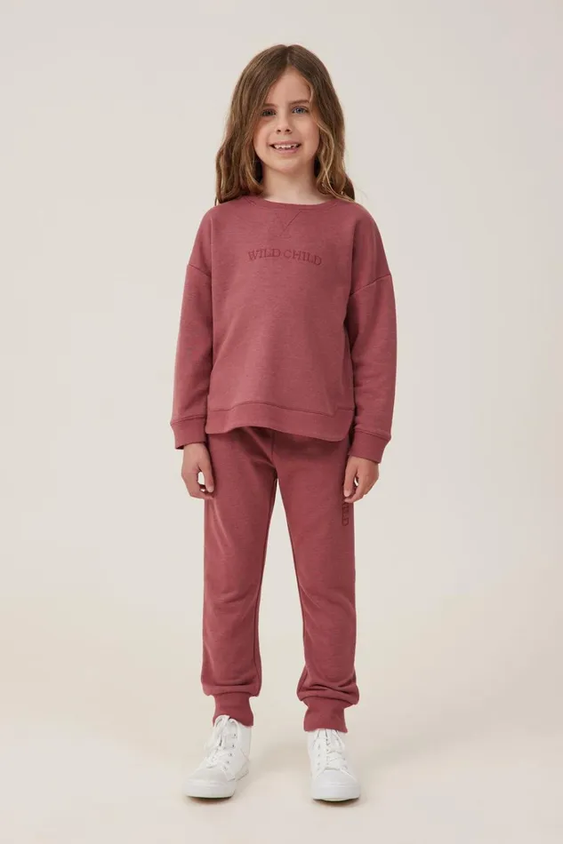 Girls Sweatshirts and Sweatpants Cotton On Marlo Trackpant Henna Wild Child