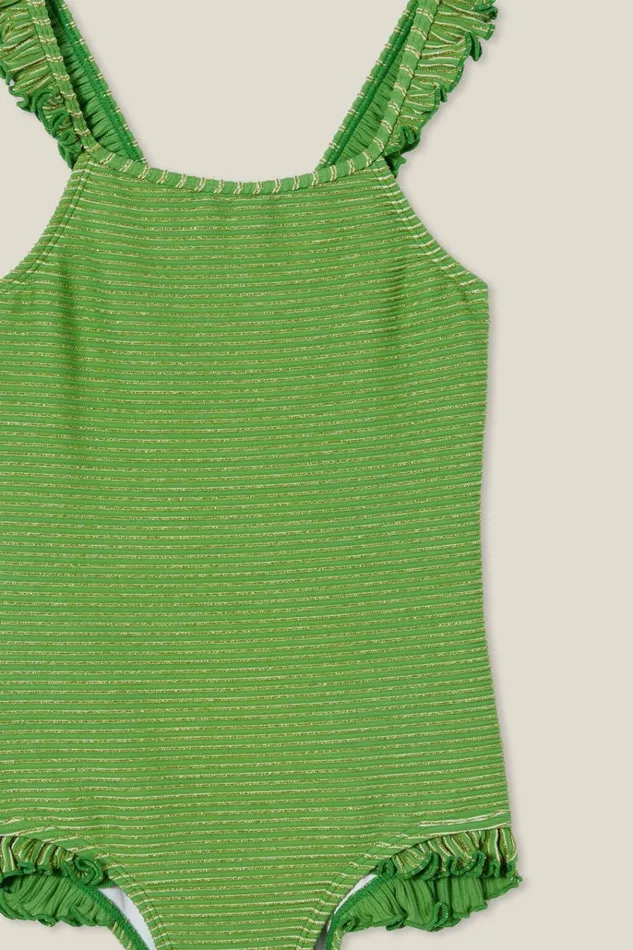 Girls Swimwear Cotton On Heather One Piece Flora Greensparkle Girls Swimwear Cotton On Heather One Piece Flora Greensparkle