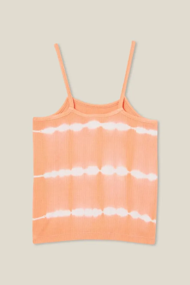 Girls Tops and TShirts Cotton On Delilah Tank Tropical Orange Tie Dye