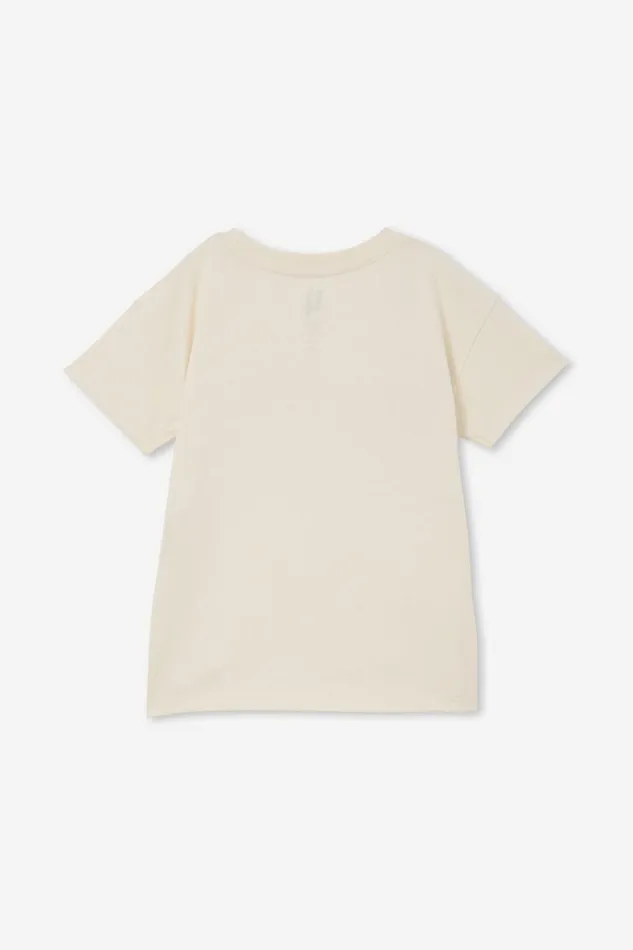 Girls Tops and TShirts Cotton On Poppy Short Sleeve Print Tee Dark Vanillatexas