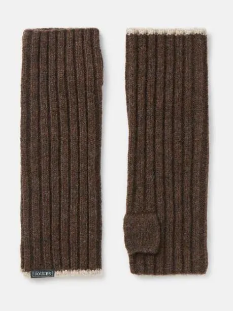 Gloves Women Joules Brown Fingerless Gloves
