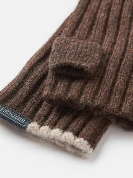 Gloves Women Joules Brown Fingerless Gloves