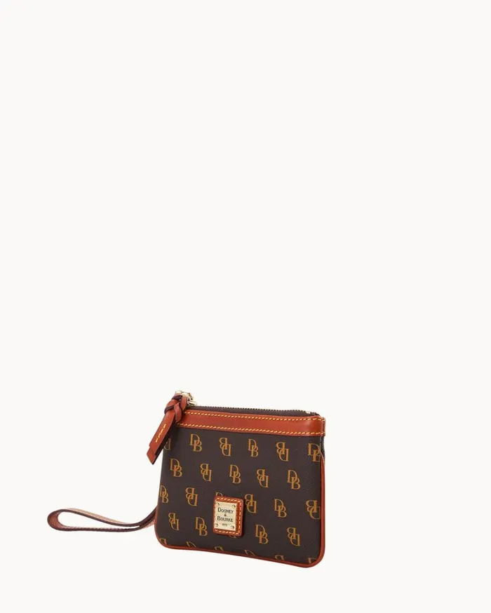 Gretta Medium Wristlet Brown Tmoro Women Dooney and Bourke Wallets Gretta Medium Wristlet Brown Tmoro Women Dooney and Bourke Wallets