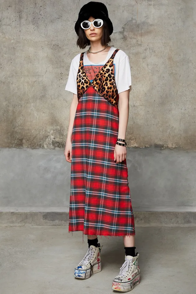 Grunge Slip Dress Women Dresses R13