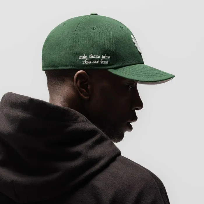 Hats and Headwear Men ASRV New Era 59Fifty Low Profile Hat Forest Greenwhite wings