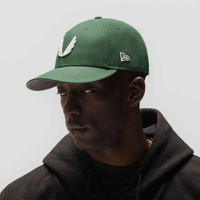 Hats and Headwear Men ASRV New Era 59Fifty Low Profile Hat Forest Greenwhite wings