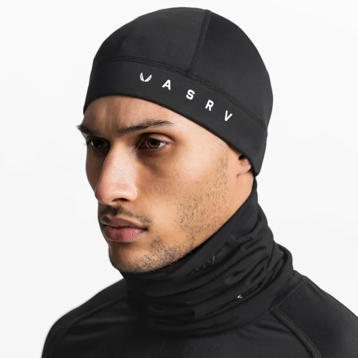Hats and Headwear Men ASRV Performance Wings Logo Skull Cap Black