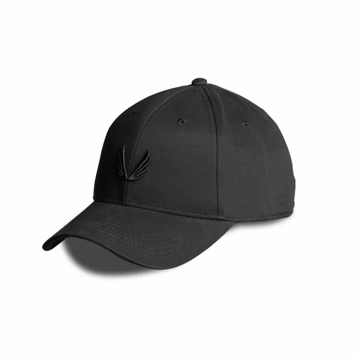 Hats and Headwear Men ASRV Sport Cap Wings Embroidered Logo Blackblack