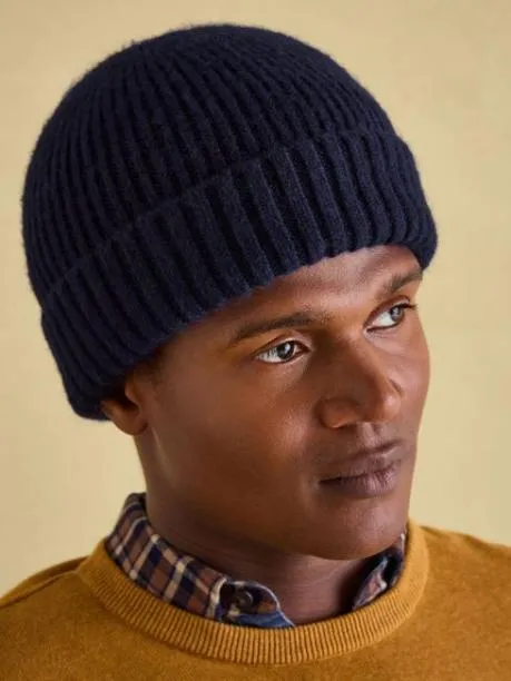 Hats Gloves and Scarves Men Joules Navy Beanie Hat