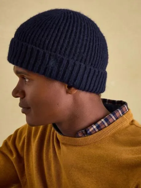 Hats Gloves and Scarves Men Joules Navy Beanie Hat