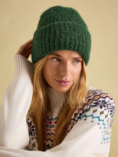Hats Women Joules Green Beanie Hat