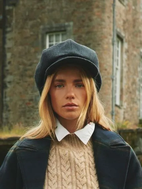 Hats Women Joules Navy Baker Boy Hat