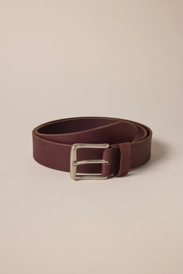 Heat Crease Leather Belt Brown Men Lucky Brand Belts