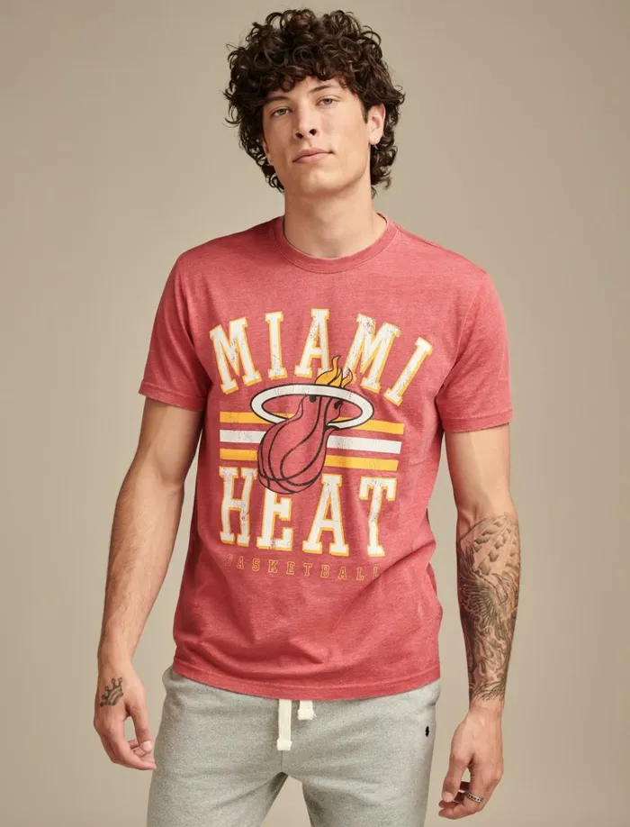 Heat Graphic Tee 636 Red Men Lucky Brand Graphic Tees