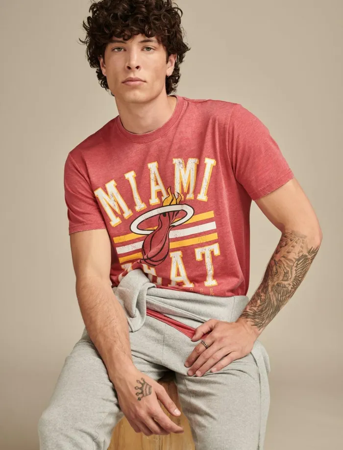 Heat Graphic Tee 636 Red Men Lucky Brand Graphic Tees