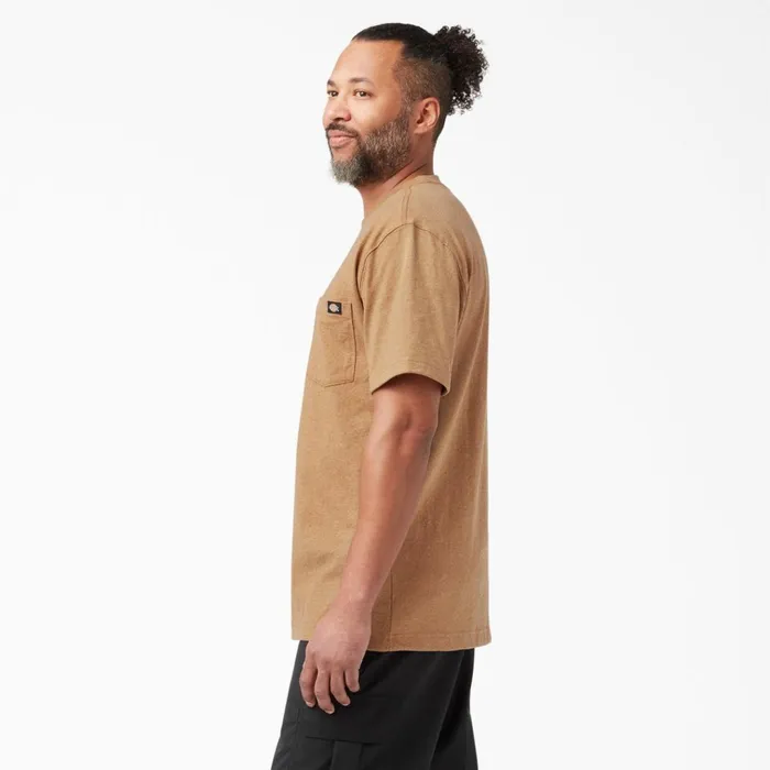 Heavyweight Heathered Short Sleeve Pocket TShirt Brown Duck Heather Brown Duck Heather bdh Men Dickies TShirts Heavyweight Heathered Short Sleeve Pocket TShirt Brown Duck Heather Brown Duck Heather bdh Men Dickies TShirts