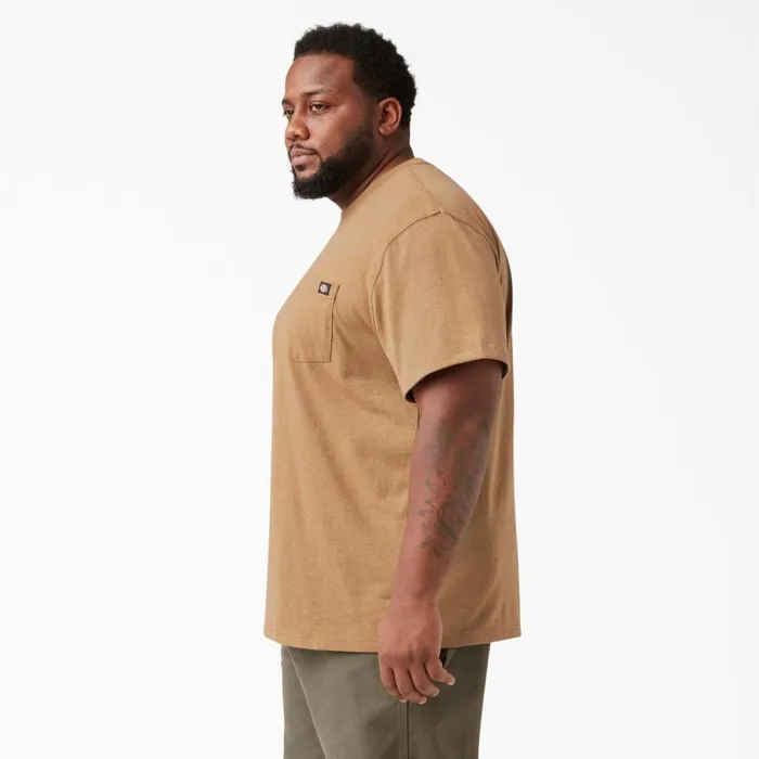Heavyweight Heathered Short Sleeve Pocket TShirt Brown Duck Heather Brown Duck Heather bdh Men Dickies TShirts Heavyweight Heathered Short Sleeve Pocket TShirt Brown Duck Heather Brown Duck Heather bdh Men Dickies TShirts